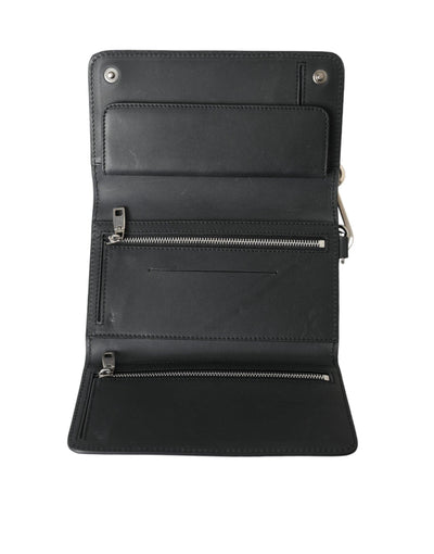 Dolce & Gabbana Elegant Black Leather Shoulder Bag - Al Jamil 